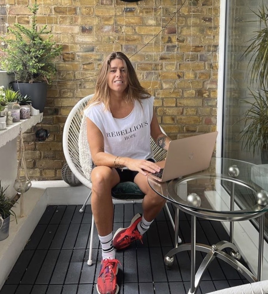 Louise Yerby at home